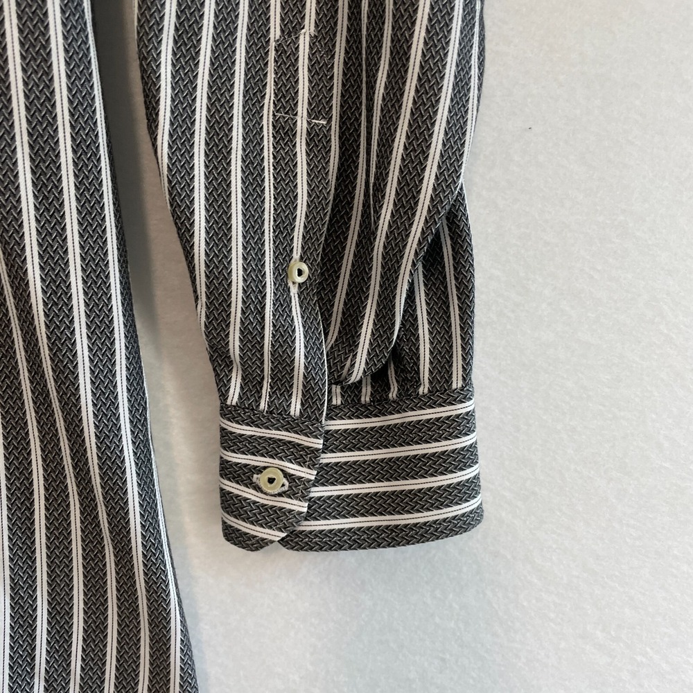 Robert Graham Mens Button Down Shirt 48 19 Tall 100 Cotton Stripe - Picture 5 of 8